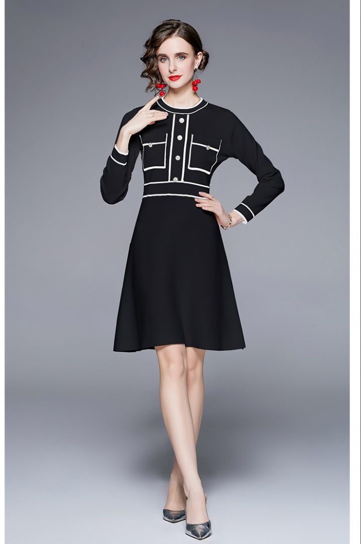 Autumn and winter dress sweater dress for women